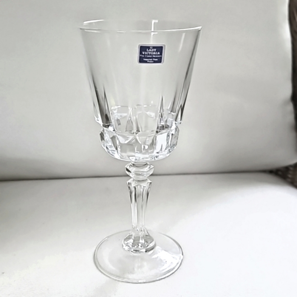 NWT Vintage LADY VICTORIA Fine Crystal Stemware Chantelle Pattern